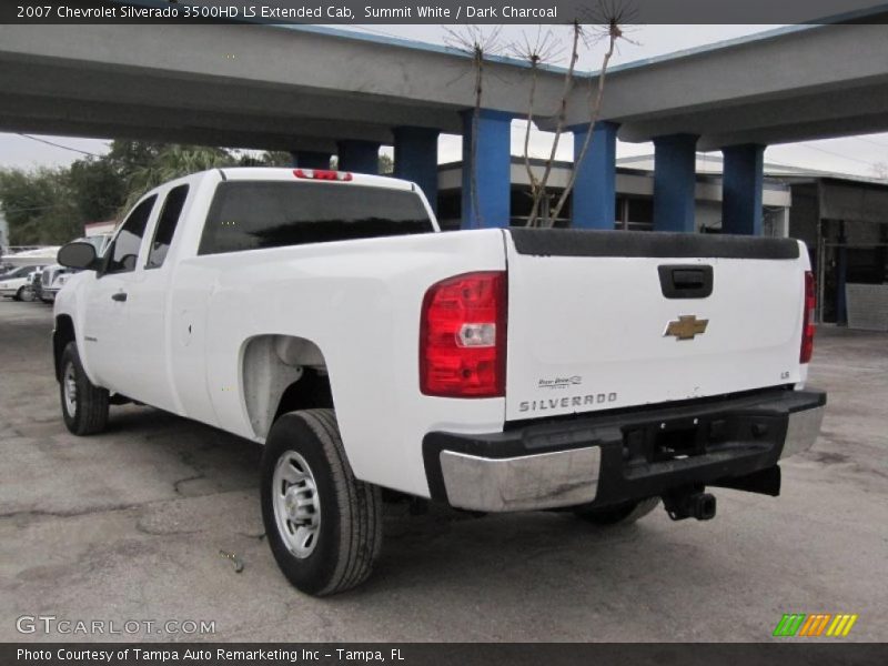 Summit White / Dark Charcoal 2007 Chevrolet Silverado 3500HD LS Extended Cab