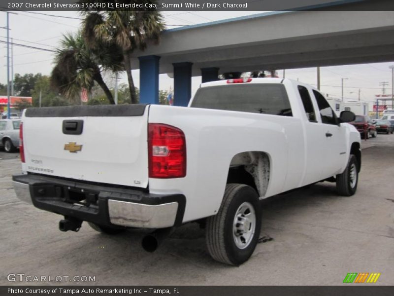 Summit White / Dark Charcoal 2007 Chevrolet Silverado 3500HD LS Extended Cab