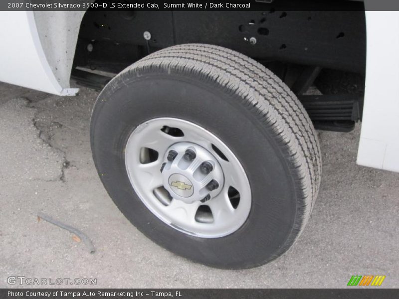 Summit White / Dark Charcoal 2007 Chevrolet Silverado 3500HD LS Extended Cab