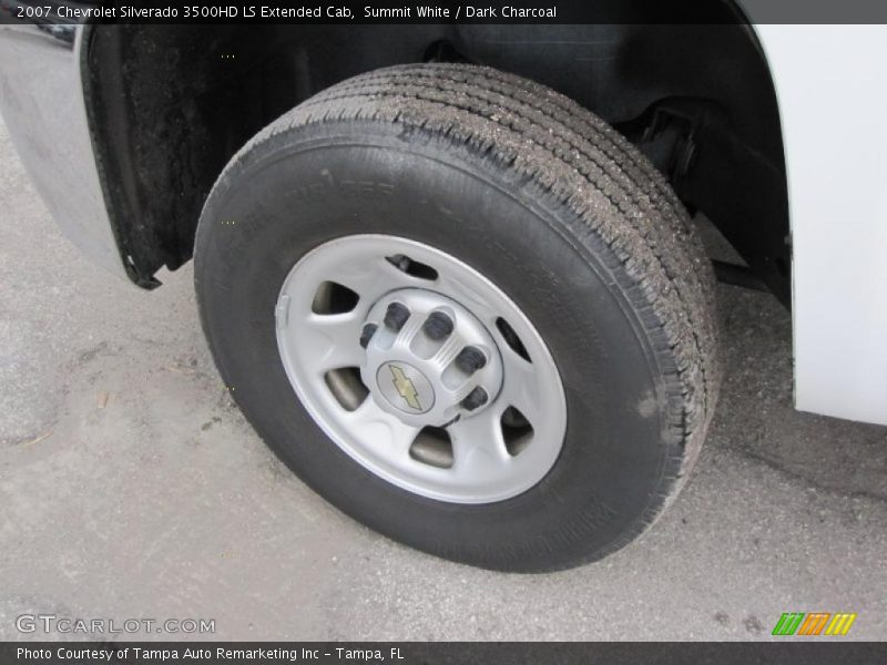 Summit White / Dark Charcoal 2007 Chevrolet Silverado 3500HD LS Extended Cab