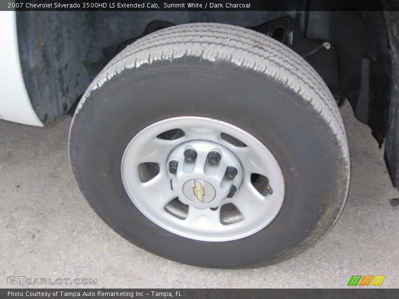 Summit White / Dark Charcoal 2007 Chevrolet Silverado 3500HD LS Extended Cab