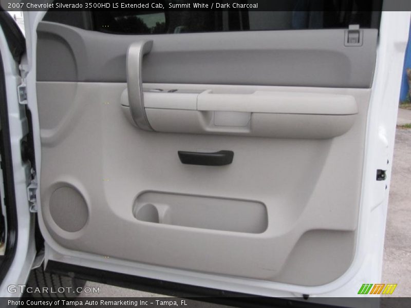 Summit White / Dark Charcoal 2007 Chevrolet Silverado 3500HD LS Extended Cab