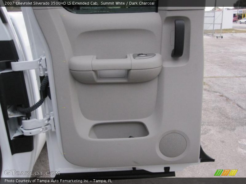 Summit White / Dark Charcoal 2007 Chevrolet Silverado 3500HD LS Extended Cab