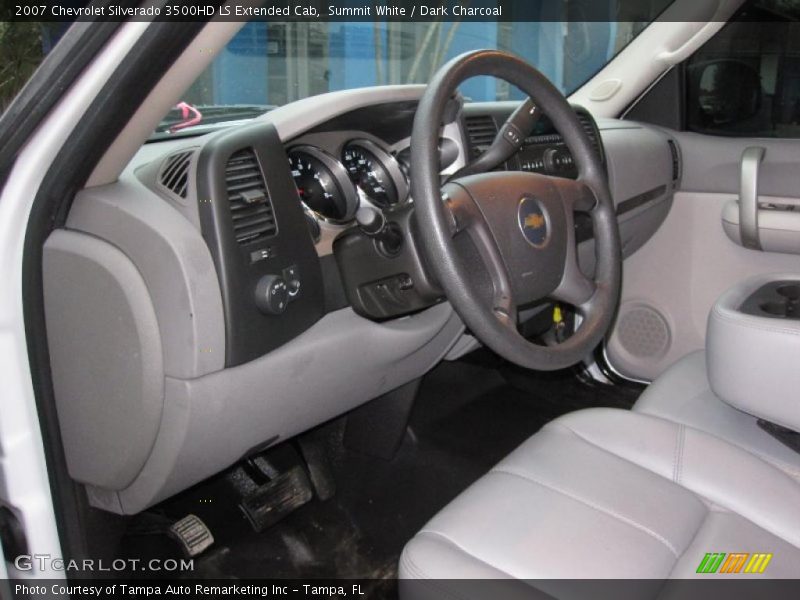 Summit White / Dark Charcoal 2007 Chevrolet Silverado 3500HD LS Extended Cab