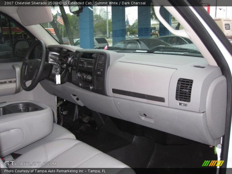 Summit White / Dark Charcoal 2007 Chevrolet Silverado 3500HD LS Extended Cab