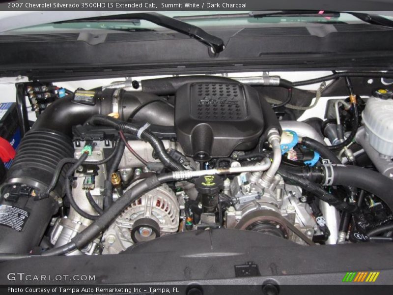 Summit White / Dark Charcoal 2007 Chevrolet Silverado 3500HD LS Extended Cab
