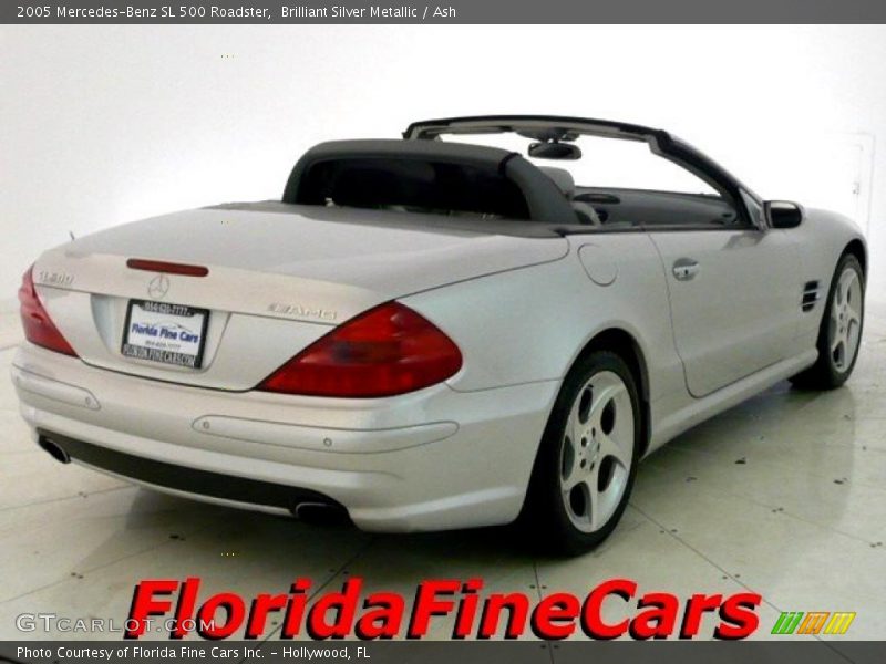 Brilliant Silver Metallic / Ash 2005 Mercedes-Benz SL 500 Roadster