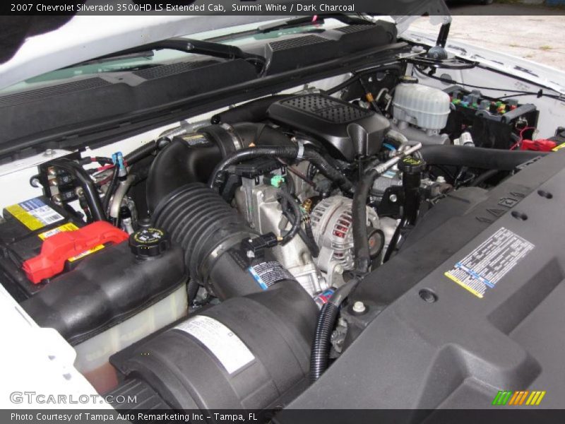Summit White / Dark Charcoal 2007 Chevrolet Silverado 3500HD LS Extended Cab