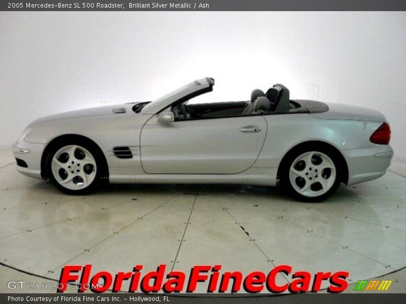 Brilliant Silver Metallic / Ash 2005 Mercedes-Benz SL 500 Roadster