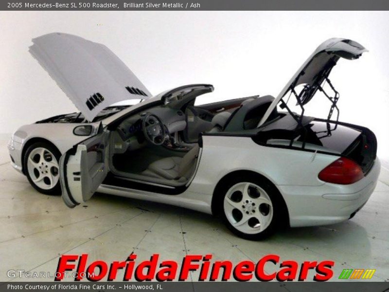 Brilliant Silver Metallic / Ash 2005 Mercedes-Benz SL 500 Roadster