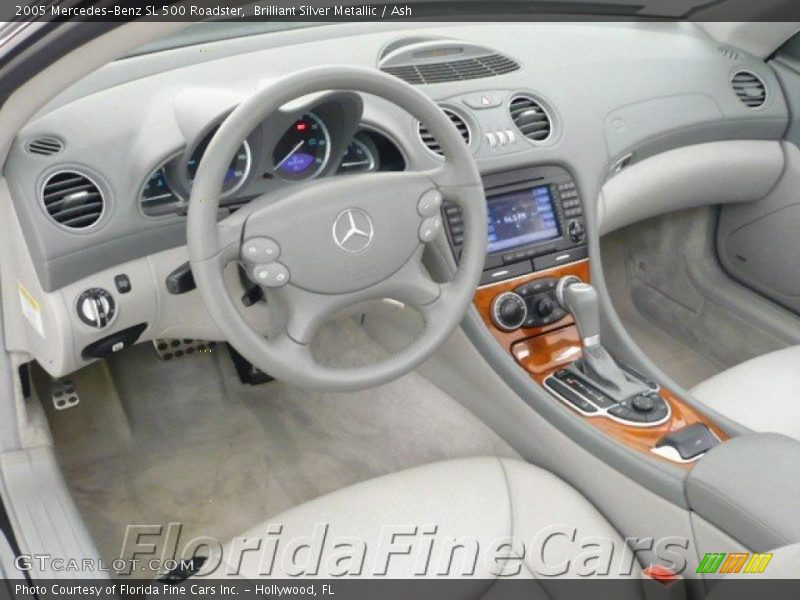 Brilliant Silver Metallic / Ash 2005 Mercedes-Benz SL 500 Roadster