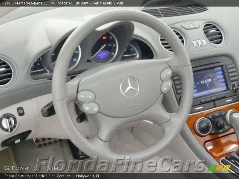 Brilliant Silver Metallic / Ash 2005 Mercedes-Benz SL 500 Roadster