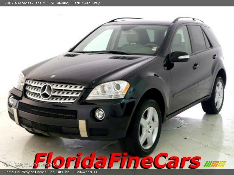 Black / Ash Grey 2007 Mercedes-Benz ML 350 4Matic