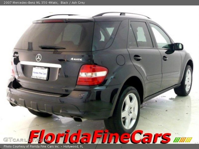 Black / Ash Grey 2007 Mercedes-Benz ML 350 4Matic