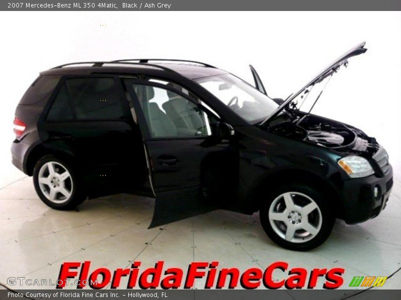 Black / Ash Grey 2007 Mercedes-Benz ML 350 4Matic