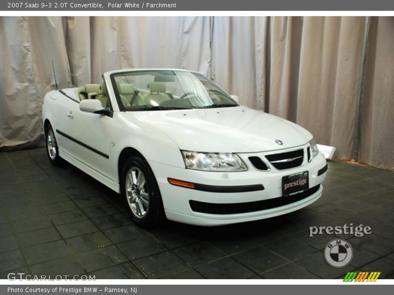 Polar White / Parchment 2007 Saab 9-3 2.0T Convertible