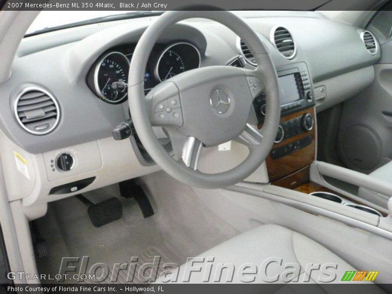 Black / Ash Grey 2007 Mercedes-Benz ML 350 4Matic