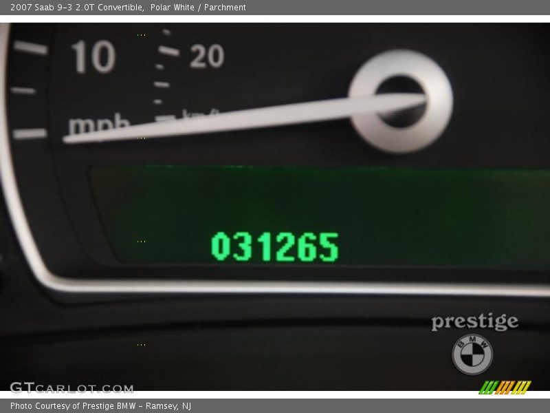 Polar White / Parchment 2007 Saab 9-3 2.0T Convertible