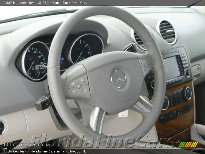 Black / Ash Grey 2007 Mercedes-Benz ML 350 4Matic