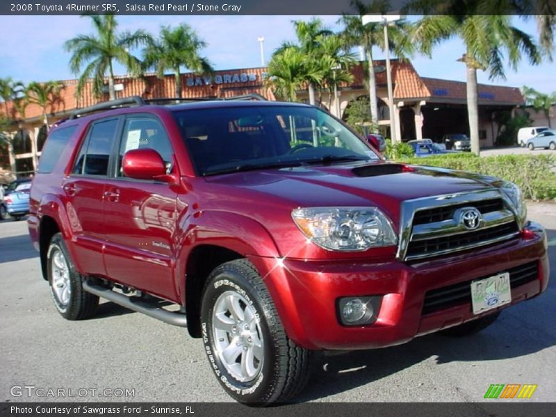 Salsa Red Pearl / Stone Gray 2008 Toyota 4Runner SR5