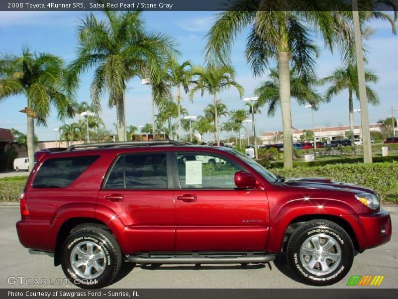 Salsa Red Pearl / Stone Gray 2008 Toyota 4Runner SR5