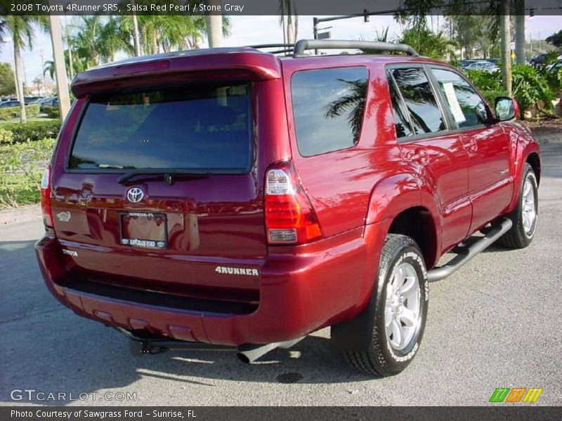 Salsa Red Pearl / Stone Gray 2008 Toyota 4Runner SR5