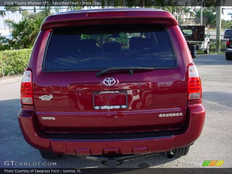 Salsa Red Pearl / Stone Gray 2008 Toyota 4Runner SR5