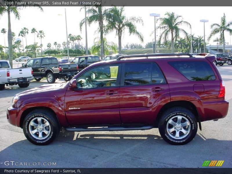 Salsa Red Pearl / Stone Gray 2008 Toyota 4Runner SR5