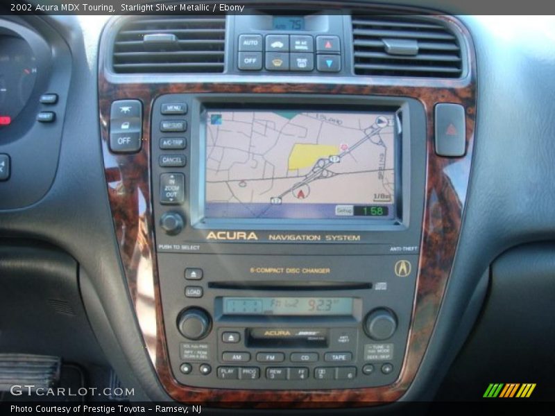 Starlight Silver Metallic / Ebony 2002 Acura MDX Touring