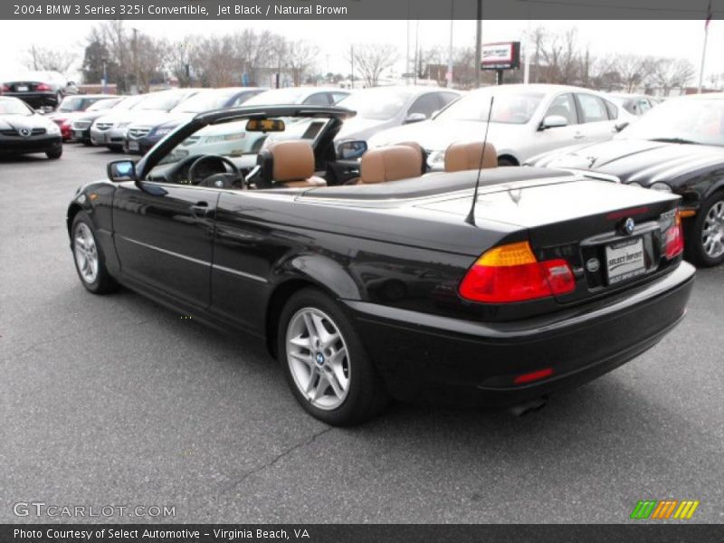 Jet Black / Natural Brown 2004 BMW 3 Series 325i Convertible