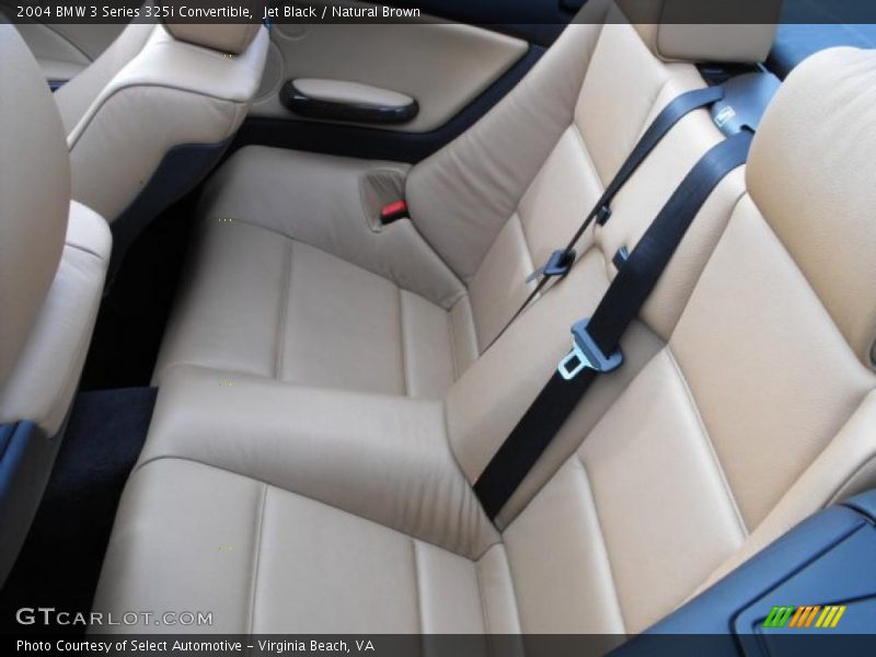 Jet Black / Natural Brown 2004 BMW 3 Series 325i Convertible