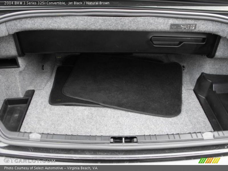 Jet Black / Natural Brown 2004 BMW 3 Series 325i Convertible
