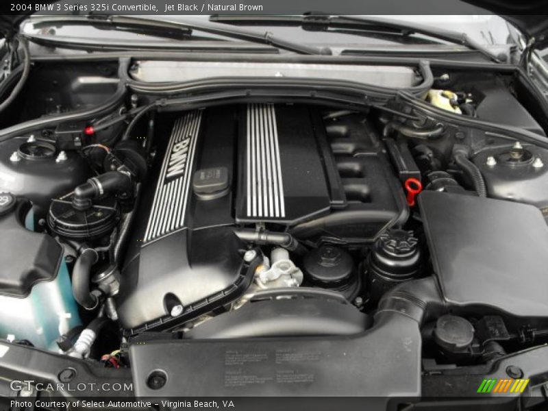 Jet Black / Natural Brown 2004 BMW 3 Series 325i Convertible