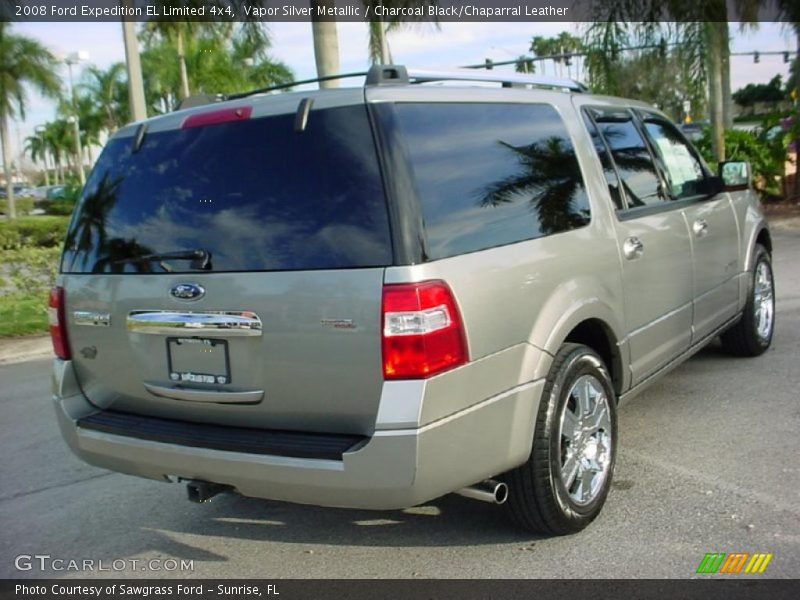 Vapor Silver Metallic / Charcoal Black/Chaparral Leather 2008 Ford Expedition EL Limited 4x4