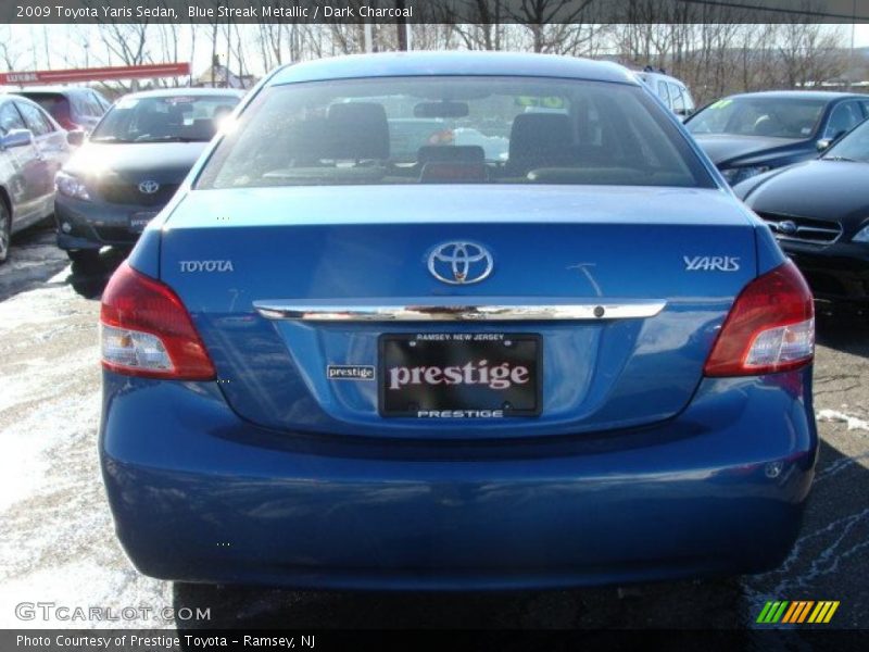 Blue Streak Metallic / Dark Charcoal 2009 Toyota Yaris Sedan