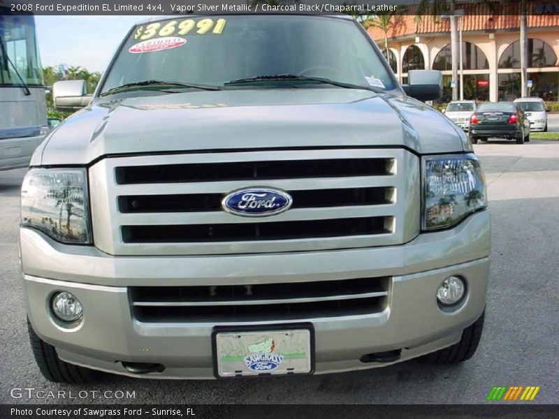 Vapor Silver Metallic / Charcoal Black/Chaparral Leather 2008 Ford Expedition EL Limited 4x4