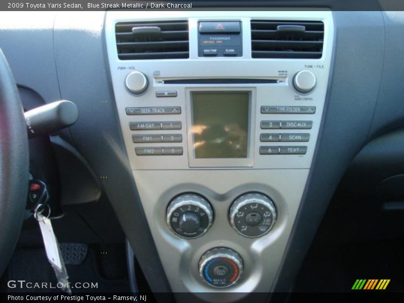 Blue Streak Metallic / Dark Charcoal 2009 Toyota Yaris Sedan