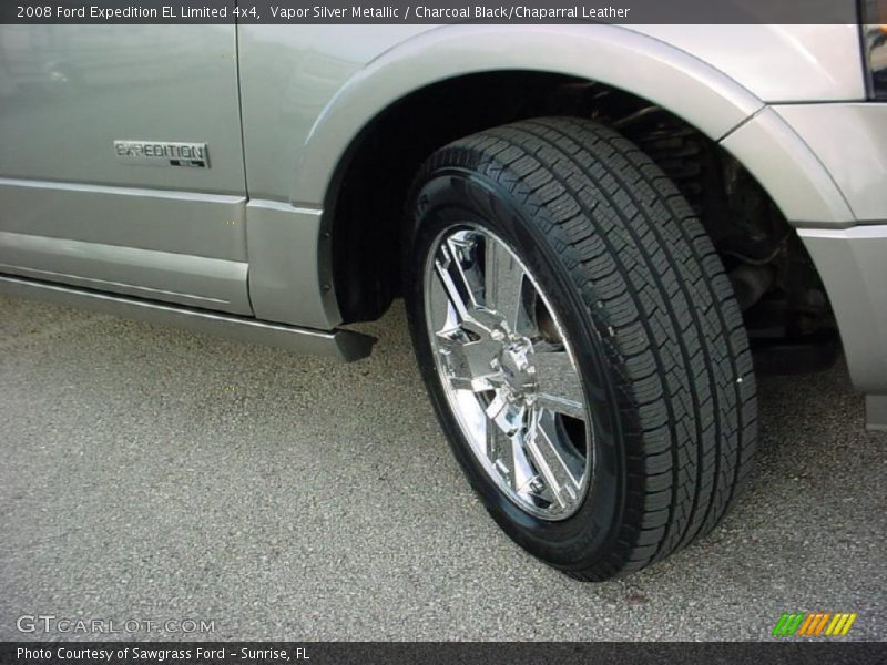 Vapor Silver Metallic / Charcoal Black/Chaparral Leather 2008 Ford Expedition EL Limited 4x4