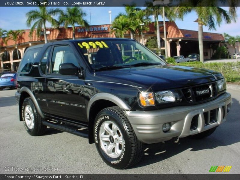 Ebony Black / Gray 2002 Isuzu Rodeo Sport S Hard Top