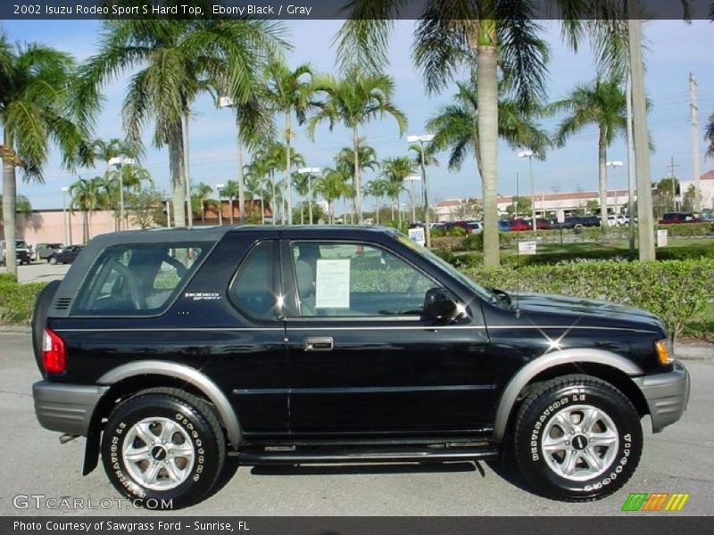 Ebony Black / Gray 2002 Isuzu Rodeo Sport S Hard Top