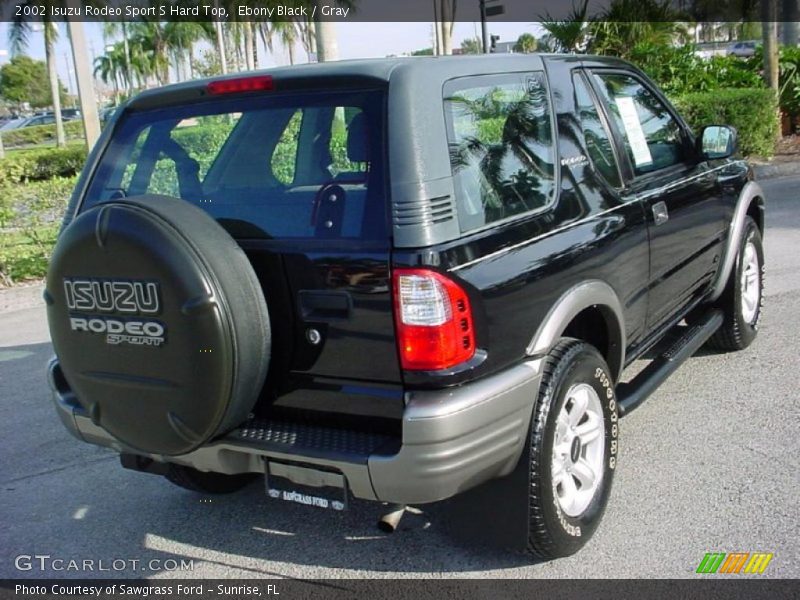 Ebony Black / Gray 2002 Isuzu Rodeo Sport S Hard Top
