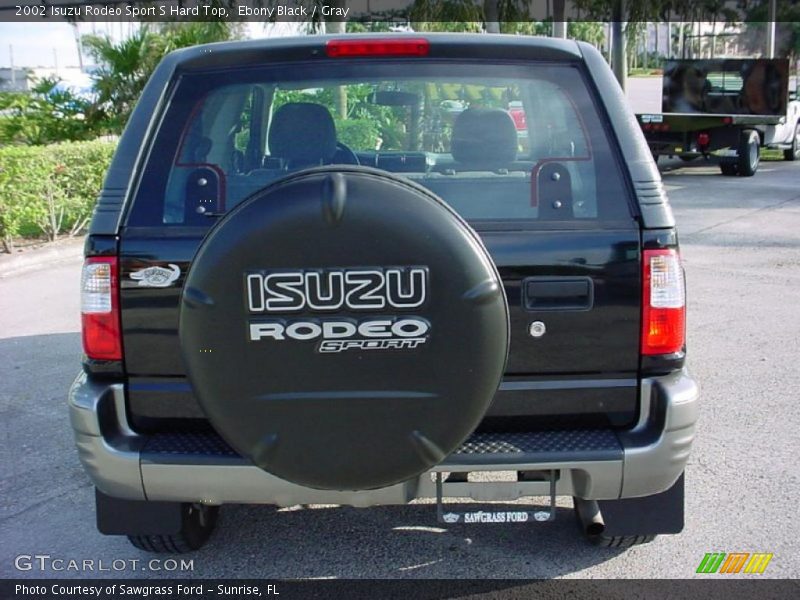 Ebony Black / Gray 2002 Isuzu Rodeo Sport S Hard Top