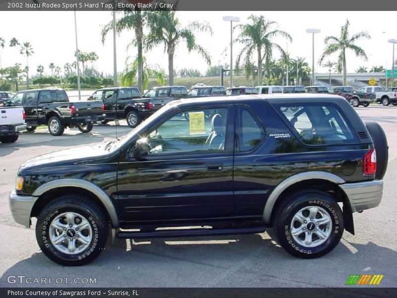 Ebony Black / Gray 2002 Isuzu Rodeo Sport S Hard Top