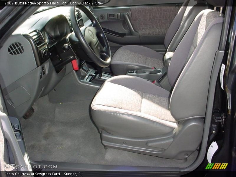 Ebony Black / Gray 2002 Isuzu Rodeo Sport S Hard Top
