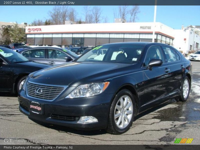 Obsidian Black / Light Gray 2007 Lexus LS 460
