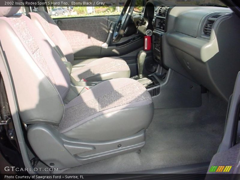 Ebony Black / Gray 2002 Isuzu Rodeo Sport S Hard Top