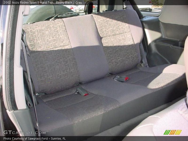 Ebony Black / Gray 2002 Isuzu Rodeo Sport S Hard Top