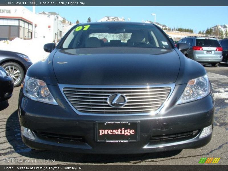 Obsidian Black / Light Gray 2007 Lexus LS 460