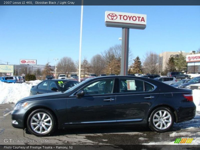 Obsidian Black / Light Gray 2007 Lexus LS 460