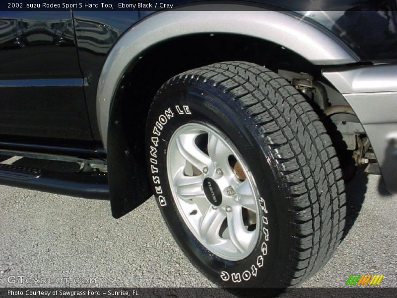 Ebony Black / Gray 2002 Isuzu Rodeo Sport S Hard Top